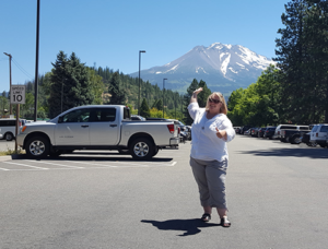 Look at beautiful Mt. Shasta or Let's make a deal on that truck!